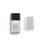 Ring - Battery Powered Video Doorbell 2025 & Chime Bundle