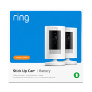 Ring - Stick Up Cam 2 Pack Battery - White