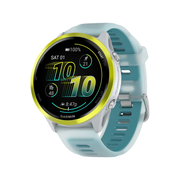 Garmin - Forerunner 570 - 47mm - Amp Yellow Aluminium W/ Translucent Whitestone/Turquoise Band