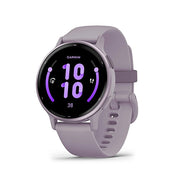 Garmin - Vivoactive 5 - Metallic Orchid Aluminium Bezel W/ Orchid Case & Silicon Band