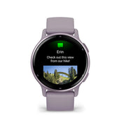 Garmin - Vivoactive 5 - Metallic Orchid Aluminium Bezel W/ Orchid Case & Silicon Band