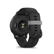 Garmin - Vivoactive 5 - Steel Aluminium Bezel W/ Black Case & Silicon Band