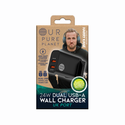 Our Pure Planet - 24W Dual USB-A Wall Charger