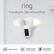 Ring - Floodlight Cam Wired Plus - White (MEA)