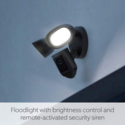 Ring - Floodlight Camera Wired Pro - Black
