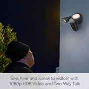 Ring - Floodlight Camera Wired Pro - Black
