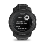 Garmin - Instinct 3 - Solar - 50mm Tactical Edition Black W/ Black Silicone Band