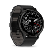 "Garmin Venu 3 - 45mm -  Slate Stainless Steel W/ Black Leather Band (Includes Black Silicone Band) "