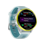 Garmin - Forerunner 570 - 47mm - Amp Yellow Aluminium W/ Translucent Whitestone/Turquoise Band