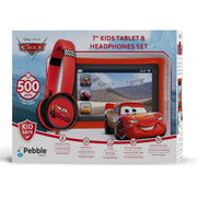 Pebble Gear - 7" Kids Tablet - Cars + Headphone Bundle