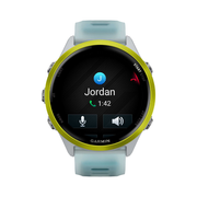 Garmin - Forerunner 570 - 47mm - Amp Yellow Aluminium W/ Translucent Whitestone/Turquoise Band