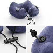 Travel Ready - Inflatable Neck Pillow - Blue