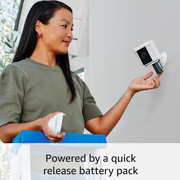 Ring - Spotlight Camera Plus Battery - White