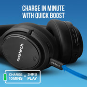 Naztech - Driver Anc 1000 - Bluetooth Headphone - Black