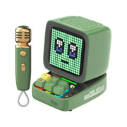 Divoom - Ditoo-Mic Mini BT Speaker W/ Mic For Karaoke - 15W - Green