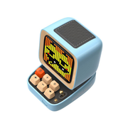 Divoom - Ditoo-Mic Mini BT Speaker W/ Mic For Karaoke - 15W - Blue