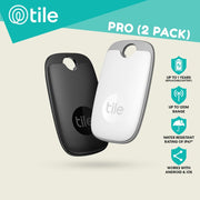 Tile - Pro - Tracker With SOS - 2 Pack