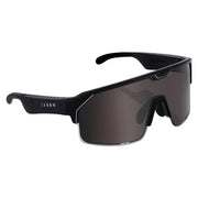 Chamelo - Sport Music Shield - Smart Sunglasses W/ Built In Audio - Smoke Lenses W/ Matte Black Frame