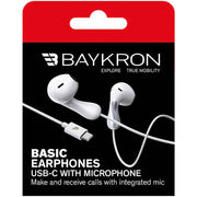 Baykron - Basic Earphones - USB-C - With Microphone