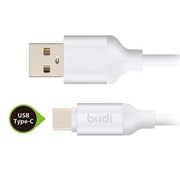 Budi - Cable - USB-A to USB-C - 3M - Silver