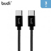 Budi - Cable - USB-A to USB-C - 3M - Silver