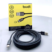 Budi - Cable - USB-A to USB-C - 3M - Silver