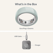 Oura - Ring 4 - Smart Ring - Size 6 - Ceramic Tide